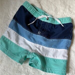 Hanna Andersson 🌊 Aqua Colorblock Swim Shorts